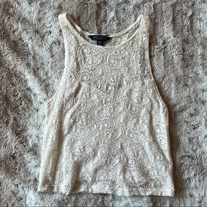 AMERICAN EAGLE Cropped Lace Tank